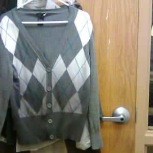 New York and Co argyle sweater